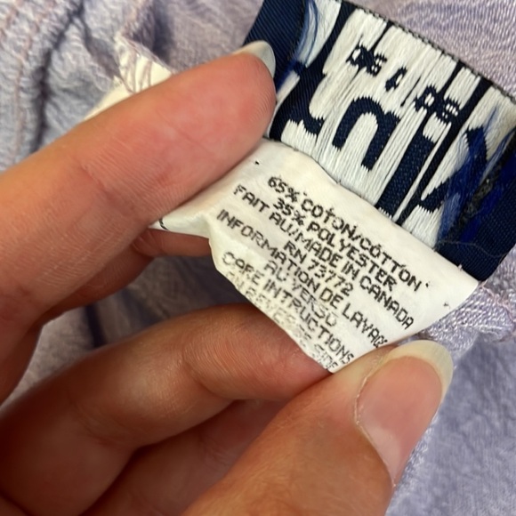 vintage elastic waist crinkle fabric lilac shorts - Picture 7 of 7